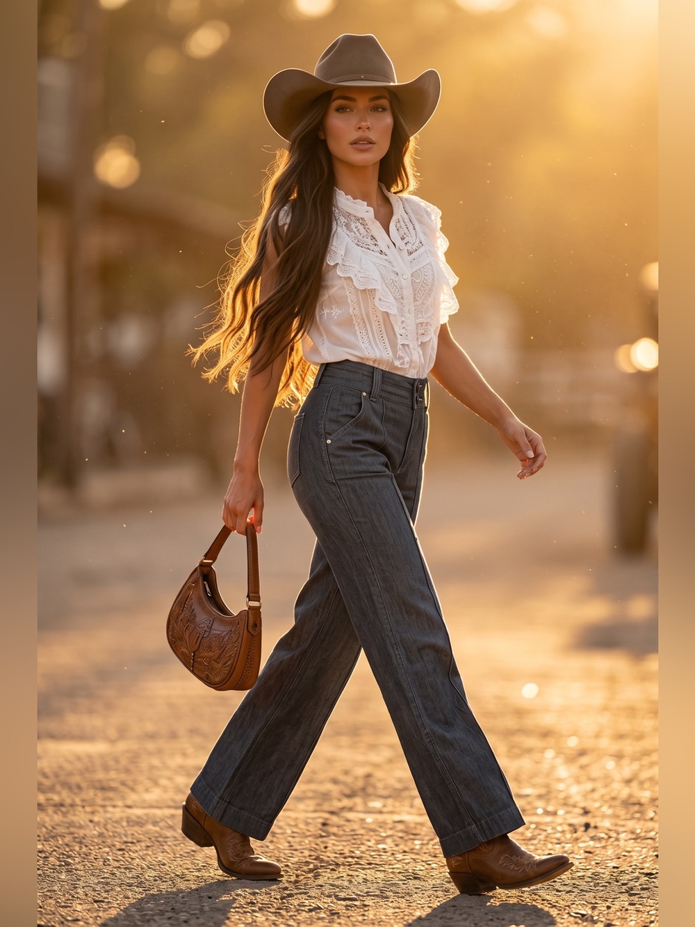 Cato Charcoal Wide-Leg High-Waist Trousers